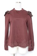 Franche Lippee / 肩リボンハイネックプルオーバー M ブラウン Y-25-12-27-054-LO-TO-SZ-ZY