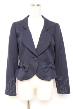 画像1: Secret Honey / リボンジャケット 2 紺 Y-25-12-27-055-CA-JA-SZ-ZY