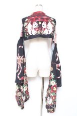 画像2: Royal Princess Alice / お狐様振袖ジャケット/絢爛白狐(たまコラボレーション)  黒 Y-25-12-27-056-LO-TO-AS-ZI (2)