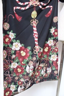 画像5: Royal Princess Alice / お狐様振袖ジャケット/絢爛白狐(たまコラボレーション)  黒 Y-25-12-27-056-LO-TO-AS-ZY