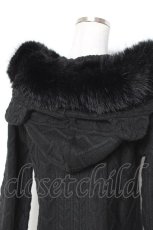 画像3: TRAVAS TOKYO / クマ耳ファーフードケーブルニットワンピース F ブラック Y-25-12-27-059-PU-OP-SZ-ZT188 (3)