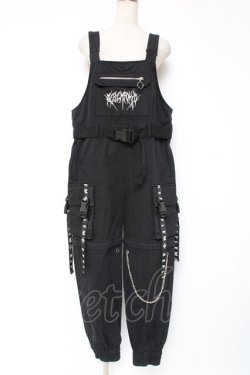 画像1: REFLEM / 2WAYカーゴオーバーオール F ブラック Y-25-12-27-066-PU-OP-SZ-ZY