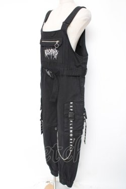 画像2: REFLEM / 2WAYカーゴオーバーオール F ブラック Y-25-12-27-066-PU-OP-SZ-ZY