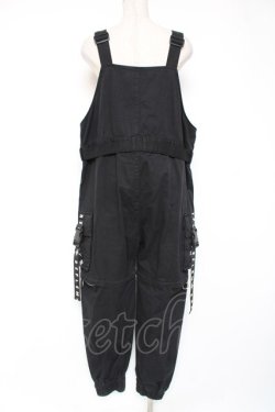 画像3: REFLEM / 2WAYカーゴオーバーオール F ブラック Y-25-12-27-066-PU-OP-SZ-ZY