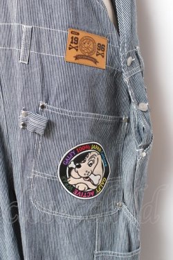 画像4: GALFY / 石ちゃんオーバーオール F ストライプ×ブルー Y-25-12-27-067-PU-OP-SZ-ZY