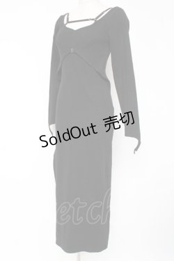 画像2: Melt the lady / ストラップタイトワンピース F ブラック Y-25-12-27-068-PU-OP-SZ-ZY