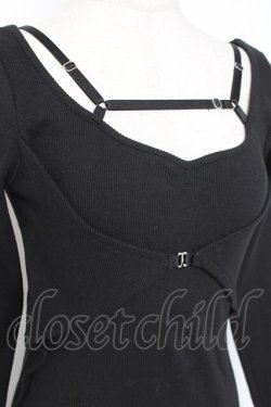 画像5: Melt the lady / ストラップタイトワンピース F ブラック Y-25-12-27-068-PU-OP-SZ-ZY