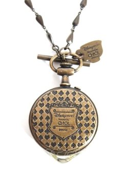画像3: Q-pot. / アリスのメルティポケットウォッチネックレス  ブラウン Y-25-12-27-001-QP-AC-SZ-ZY