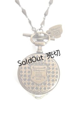 画像3: Q-pot. / アリスのメルティポケットウォッチネックレス  ブラウン Y-25-12-27-001-QP-AC-SZ-ZY