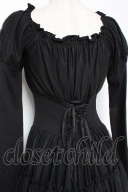 画像4: Sheglit / チュールティアードワンピース M ブラック Y-25-12-27-070-EL-OP-SZ-ZY