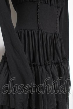 画像5: Sheglit / チュールティアードワンピース M ブラック Y-25-12-27-070-EL-OP-SZ-ZY