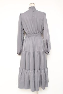 画像2: m petit by misako / AM*レースティアードワンピース  グレー Y-25-12-27-071-LO-OP-SZ-ZY