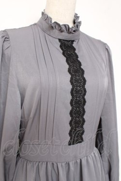 画像4: m petit by misako / AM*レースティアードワンピース  グレー Y-25-12-27-071-LO-OP-SZ-ZY