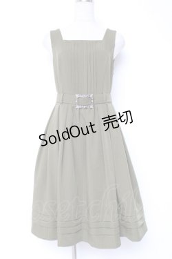 画像1: LIEF / セレナスクールバイアスタックジャンパースカート  カーキ Y-25-12-27-073-LO-OP-SZ-ZI