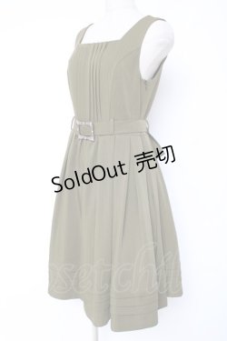 画像2: LIEF / セレナスクールバイアスタックジャンパースカート  カーキ Y-25-12-27-073-LO-OP-SZ-ZI