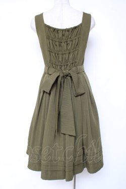 画像3: LIEF / セレナスクールバイアスタックジャンパースカート  カーキ Y-25-12-27-073-LO-OP-SZ-ZY