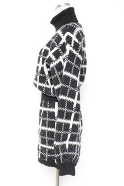 画像2: TRAVAS TOKYO / チェック柄ジャカードニットワンピース F ブラック Y-25-12-27-076-PU-OP-SZ-ZY