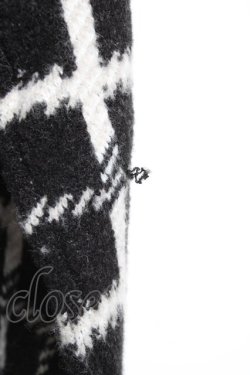 画像4: TRAVAS TOKYO / チェック柄ジャカードニットワンピース F ブラック Y-25-12-27-076-PU-OP-SZ-ZY