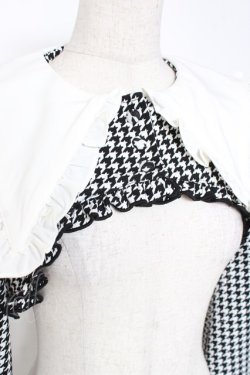 画像5: Ank Rouge / Be mqin Big衿ショートトップス M 黒×白 Y-25-12-27-077-CA-BL-SZ-ZY