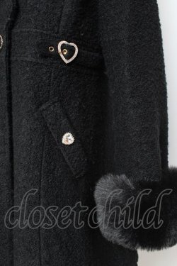 画像5: LIZ LISA / サイドハートバックルAラインコート 0 黒 Y-25-12-27-081-LO-CO-SZ-ZY