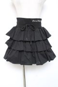 TRAVAS TOKYO / ロゴ刺繍フリルスカート F ブラック Y-25-12-27-085-PU-SK-SZ-ZY