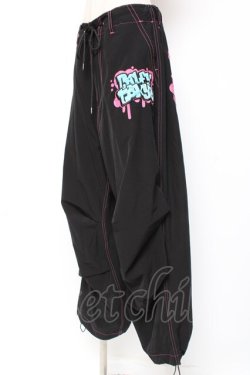 画像2: GALFY / わんわん落書き カラフルパンツ 中型犬(L) ブラック×ピンク Y-25-12-27-086-PU-PA-SZ-ZY