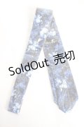 NieR Clothing / 柄ネクタイ  青 Y-25-12-27-012-PU-ZA-SZ-ZY