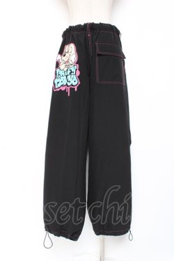 画像3: GALFY / わんわん落書き カラフルパンツ 中型犬(L) ブラック×ピンク Y-25-12-27-086-PU-PA-SZ-ZY