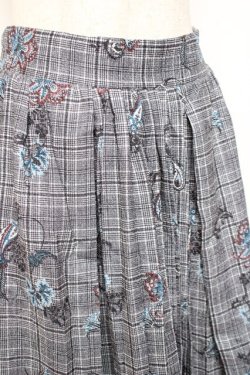 画像3: axes femme NOSTALGIE / ペイズリー×チェックスカート F 黒 Y-25-12-27-089-AX-SK-SZ-ZY