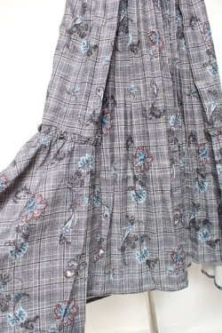 画像4: axes femme NOSTALGIE / ペイズリー×チェックスカート F 黒 Y-25-12-27-089-AX-SK-SZ-ZY