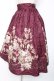 画像3: axes femme NOSTALGIE / 薔薇パネル柄ジャガードスカート F ワイン Y-25-12-27-090-AX-SK-SZ-ZY (3)