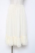 axes femme / レース重ねペチスカート M 生成り Y-25-12-27-095-AX-SK-SZ-ZY