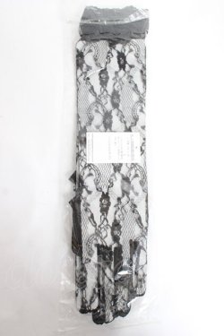 画像2: metamorphose / レース手袋・ミドル（レース付）  黒 Y-25-12-27-013-ME-ZA-SZ-ZY