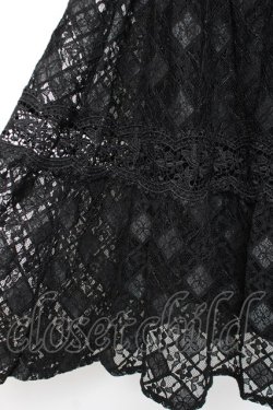 画像3: axes femme / 総レースティアードスカート M 黒 Y-25-12-27-100-AX-SK-SZ-ZY