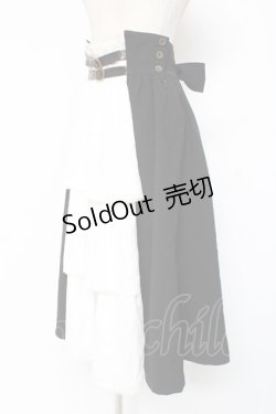 画像2: MIHO MATSUDA / スカート・ヴィフィール  ブラック×ホワイト Y-25-12-27-102-GO-SK-SZ-ZY