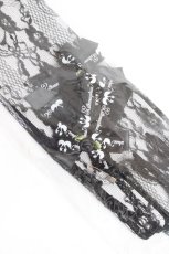 画像4: metamorphose / レース手袋・ミドル（レース付）  黒 Y-25-12-27-013-ME-ZA-SZ-ZT644 (4)