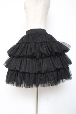 画像2: AND ROMEO / 超ボリュームパニエ  黒 Y-25-12-27-105-LO-SK-SZ-ZY