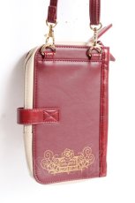 画像3: axes femme / ブック型スマホショルダー  ワイン Y-25-12-27-014-AX-BG-SZ-ZTK040 (3)