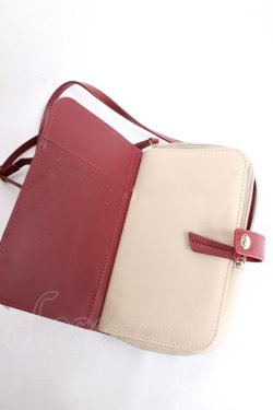 画像4: axes femme / ブック型スマホショルダー  ワイン Y-25-12-27-014-AX-BG-SZ-ZY