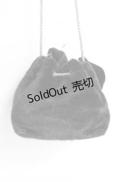 画像3: axes femme / チェーン使いファーバッグ  黒 Y-25-12-27-016-AX-BG-SZ-ZY