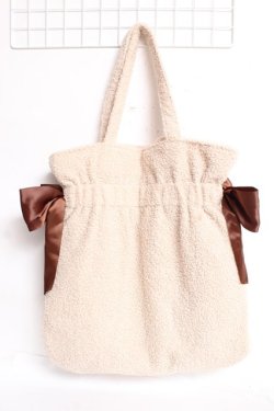 画像2: Maison de FLEUR / EC限定ボアダブルリボントートバッグ F ベージュ Y-25-12-27-020-LO-BG-SZ-ZY