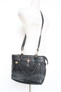 axes femme / 鍵付き薔薇デザインバッグ  黒 Y-25-12-27-021-AX-BG-SZ-ZY
