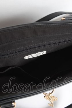 画像5: axes femme / 鍵付き薔薇デザインバッグ  黒 Y-25-12-27-021-AX-BG-SZ-ZY