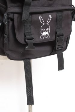 画像2: NieR Clothing / プリントリュックサック  黒 Y-25-12-27-024-PU-BG-SZ-ZY