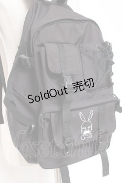 画像3: NieR CLOTHING / プリントリュックサック  黒 Y-25-12-27-024-PU-BG-SZ-ZY