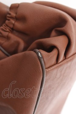 画像4: axes femme / レース使い編み上げバッグ  茶 Y-25-12-27-025-AX-BG-SZ-ZY