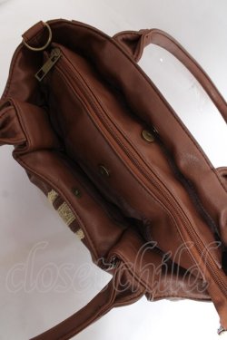 画像6: axes femme / レース使い編み上げバッグ  茶 Y-25-12-27-025-AX-BG-SZ-ZY