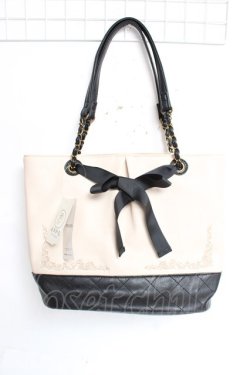 画像1: axes femme / リボン使いトート  キナリ Y-25-12-27-026-AX-BG-SZ-ZY