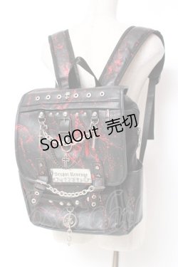 画像1: SEX POT ReVeNGe / カスタムリュック  黒×赤 Y-25-12-27-027-SP-BG-SZ-ZY