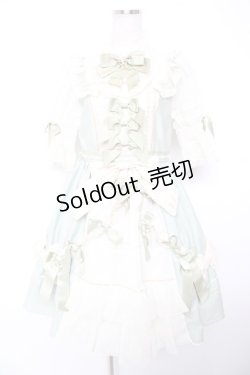 画像1: BABY, THE STARS SHINE BRIGHT / Lumiere eclatanteリボンリボンワンピース  ミント Y-25-12-28-014-BA-OP-SA-ZS